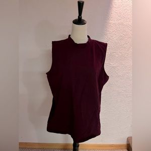 NWOT Dress tank top maroon high neck tank top 2x